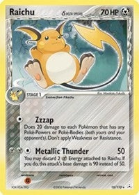 Image for Raichu (Delta Species) (15/110) (EX Holon Phantoms) (HP) - Pokemon