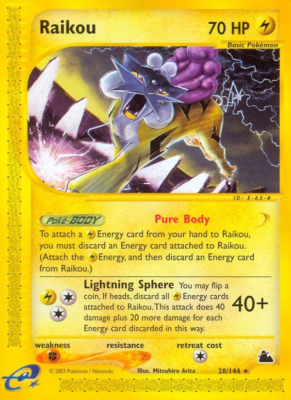 Image for Raikou (028/144) (Skyridge) (SK) - Pokemon