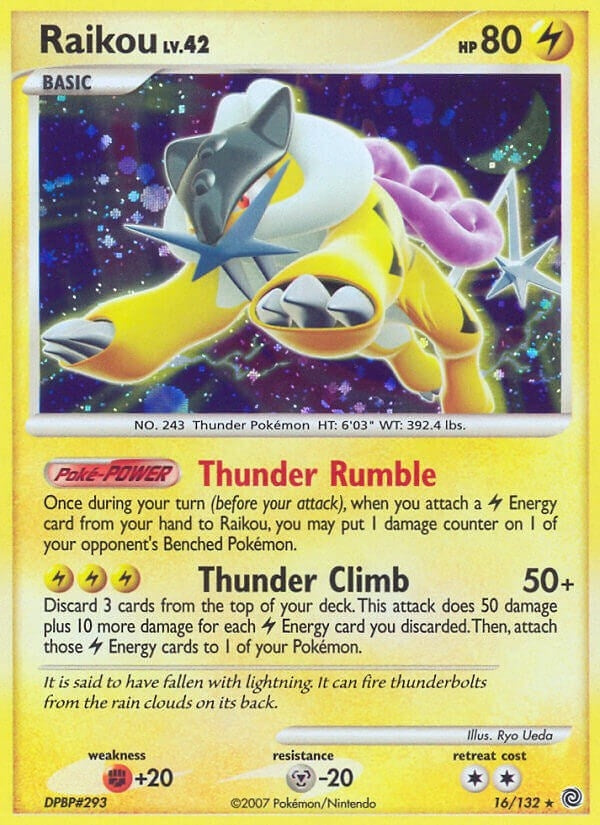 Image for Raikou (16/132) (Secret Wonders) (SW) - Pokemon