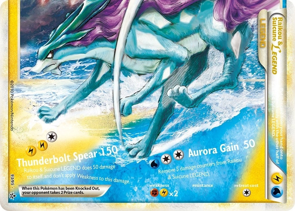Image for Raikou & Suicune Legend (Bottom) (93/95) (Unleashed) (UL) - Pokemon