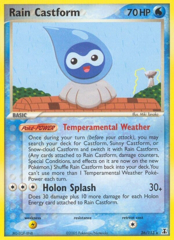 Image for Rain Castform (26/113) (EX Delta Species) (DS) - Pokemon