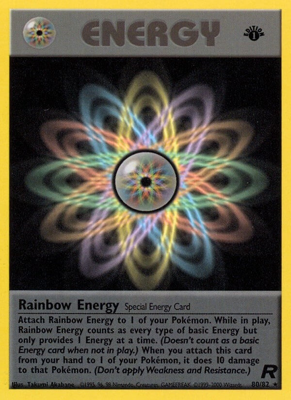 Image for Rainbow Energy (80) (80/82) (Team Rocket) (TR) - Pokemon