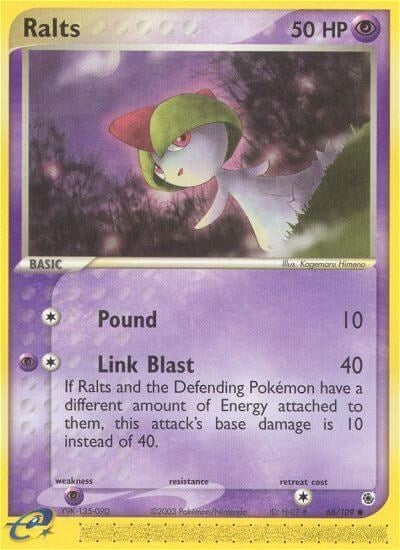 Image for Ralts (68/109) (EX Ruby and Sapphire) (RS) - Pokemon