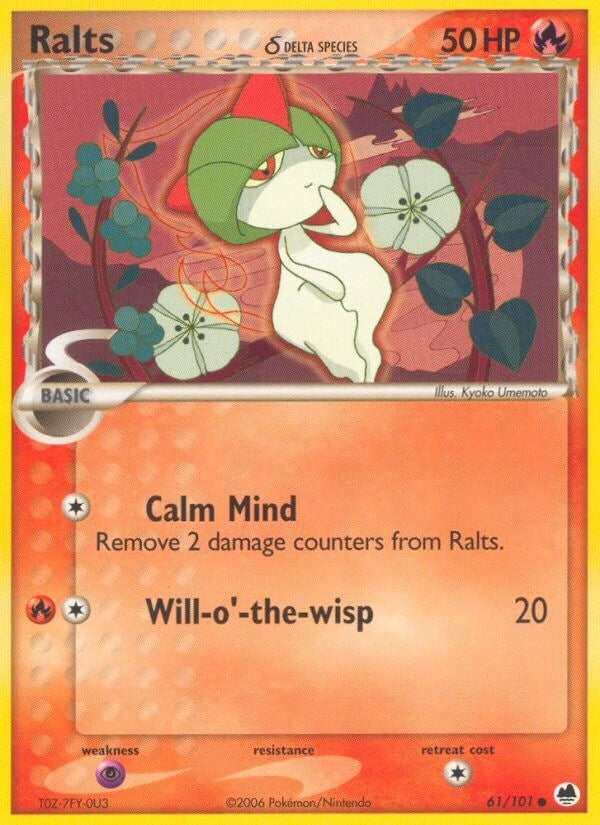 Image for Ralts (Delta Species) (61/101) (EX Dragon Frontiers) (DF) - Pokemon