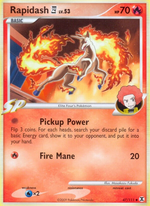Image for Rapidash E4 (47/111) (Rising Rivals) (RR) - Pokemon