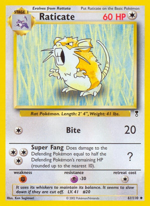 Image for Raticate (061/110) (Legendary Collection) (LC) - Pokemon