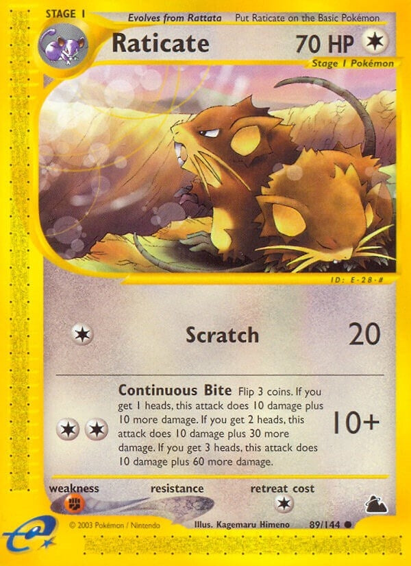 Image for Raticate (089/144) (Skyridge) (SK) - Pokemon