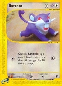 Image for Rattata (128/165) (Expedition) (EX) - Pokemon