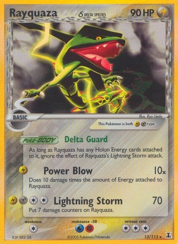 Image for Rayquaza (Delta Species) (13/113) (EX Delta Species) (DS) - Pokemon