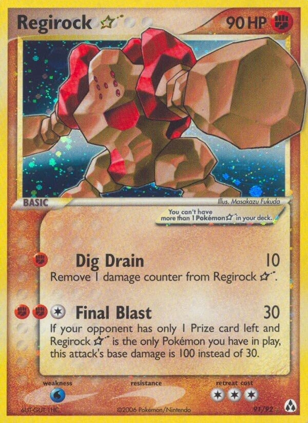 Image for Regirock Star (91/92) (EX Legend Maker) (LM) - Pokemon
