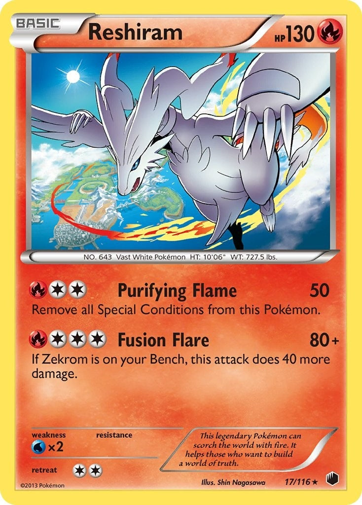 Image for Reshiram (17/116) (Plasma Freeze) (PLF) - Pokemon