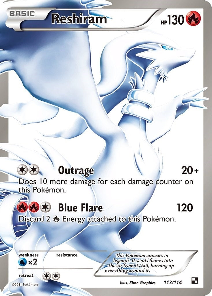 Image for Reshiram (113 Full Art) (113/114) (Black and White) (BLW) - Pokemon