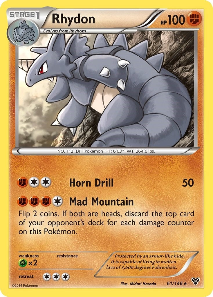 Image for Rhydon (61/146) (XY Base Set) (XY) - Pokemon