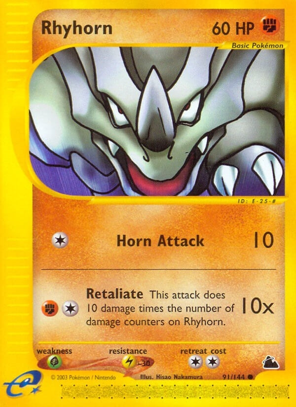 Image for Rhyhorn (091/144) (Skyridge) (SK) - Pokemon