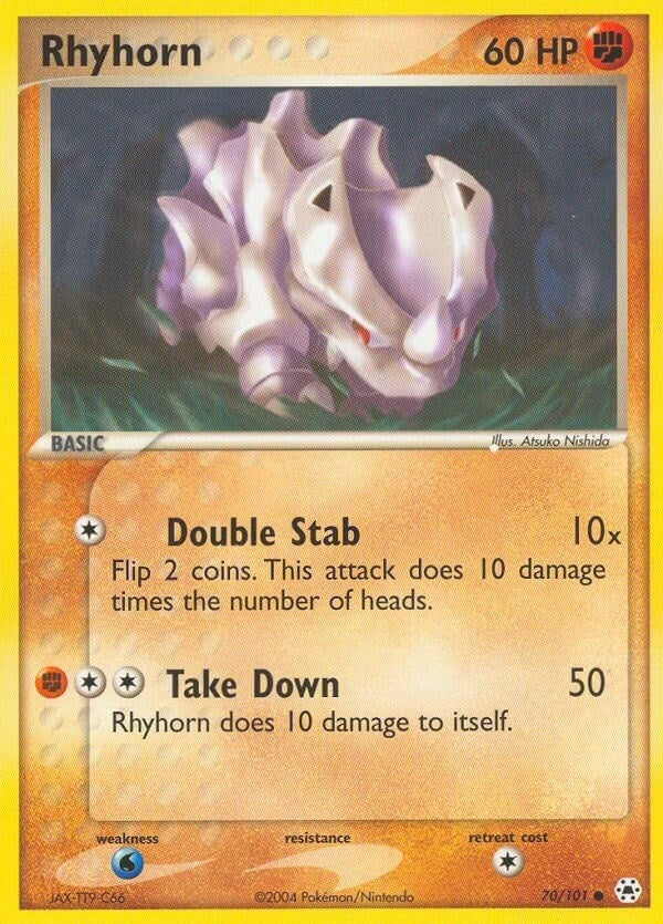 Image for Rhyhorn (70/101) (EX Hidden Legends) (HL) - Pokemon