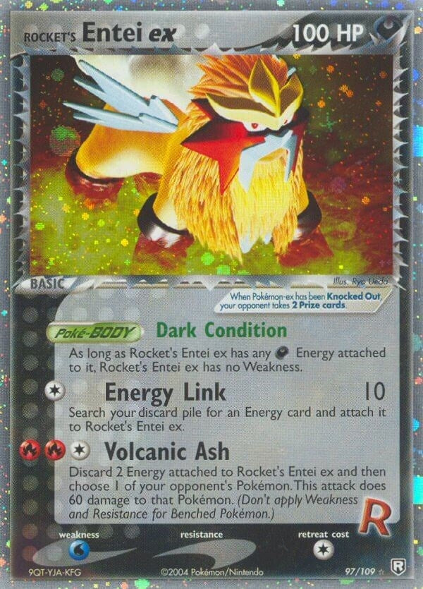 Image for Rocket's Entei ex (97/109) (EX Team Rocket Returns) (RR) - Pokemon