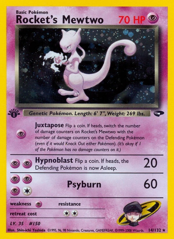 Image for Rocket's Mewtwo (014/132) (Gym Challenge) (G2) - Pokemon