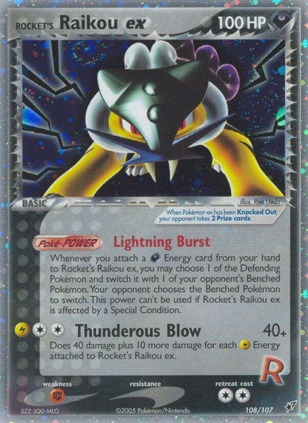 Image for Rocket's Raikou ex (108/107) (EX Deoxys) (DX) - Pokemon