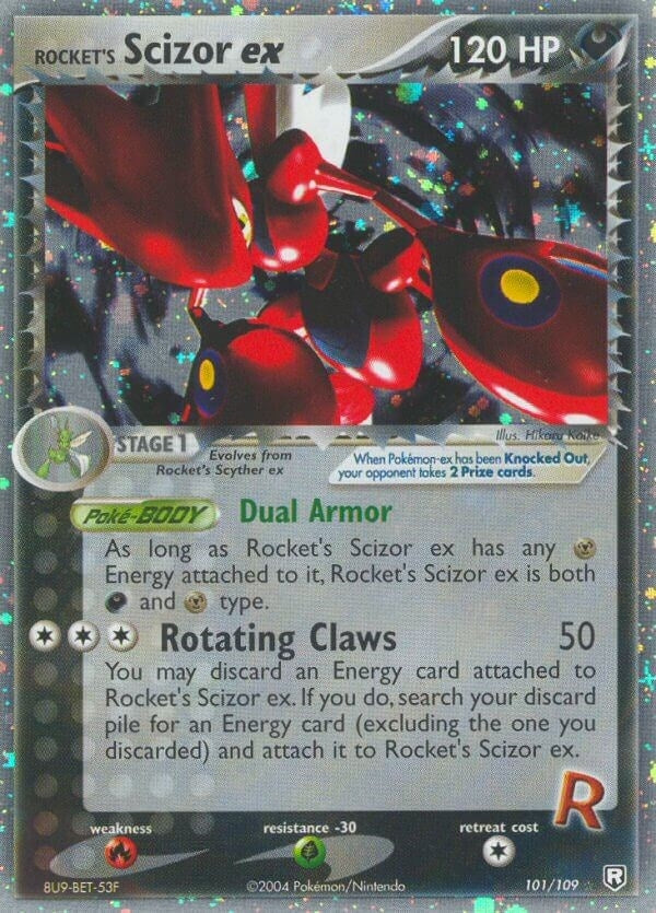 Image for Rocket's Scizor ex (101/109) (EX Team Rocket Returns) (RR) - Pokemon