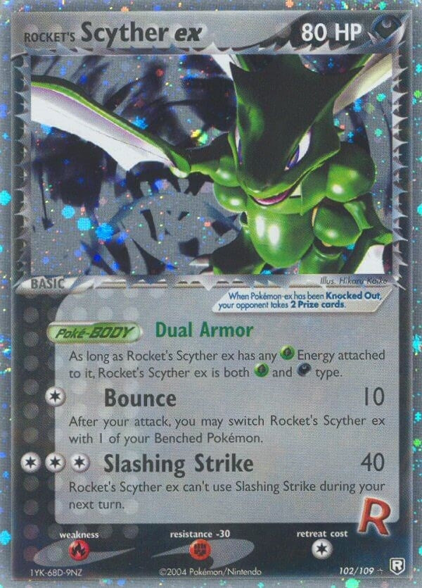 Image for Rocket's Scyther ex (102/109) (EX Team Rocket Returns) (RR) - Pokemon