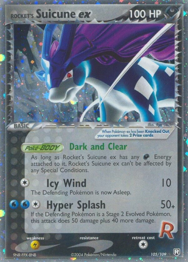 Image for Rocket's Suicune ex (105/109) (EX Team Rocket Returns) (RR) - Pokemon