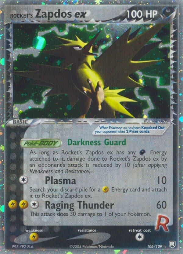 Image for Rocket's Zapdos ex (106/109) (EX Team Rocket Returns) (RR) - Pokemon