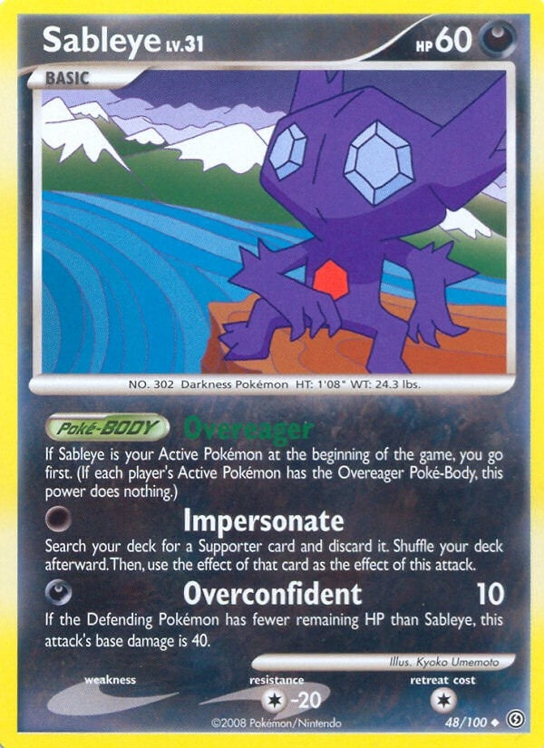 Image for Sableye (48/100) (Stormfront) (SF) - Pokemon