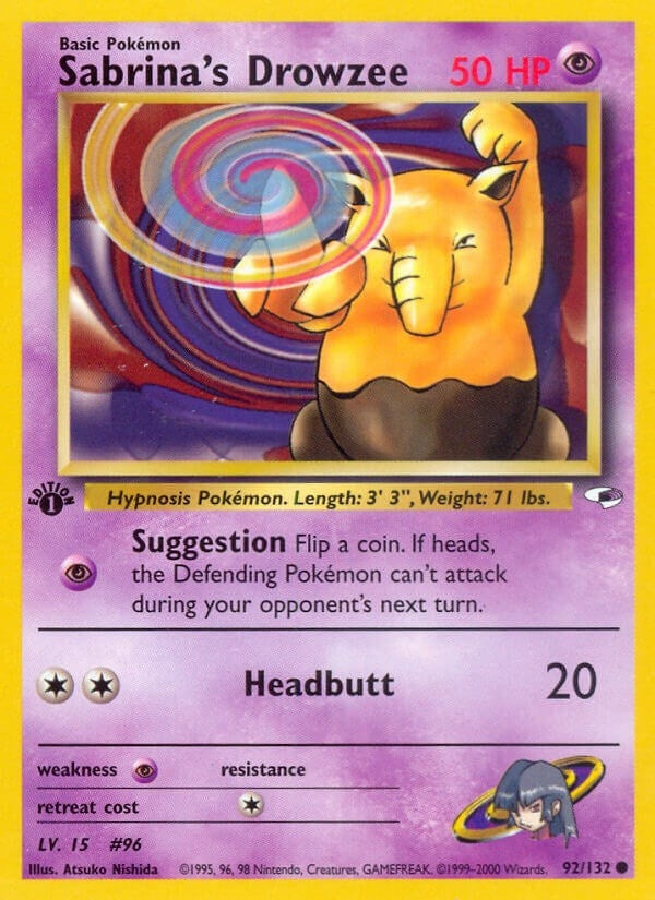 Image for Sabrina's Drowzee (092/132) (Gym Heroes) (G1) - Pokemon