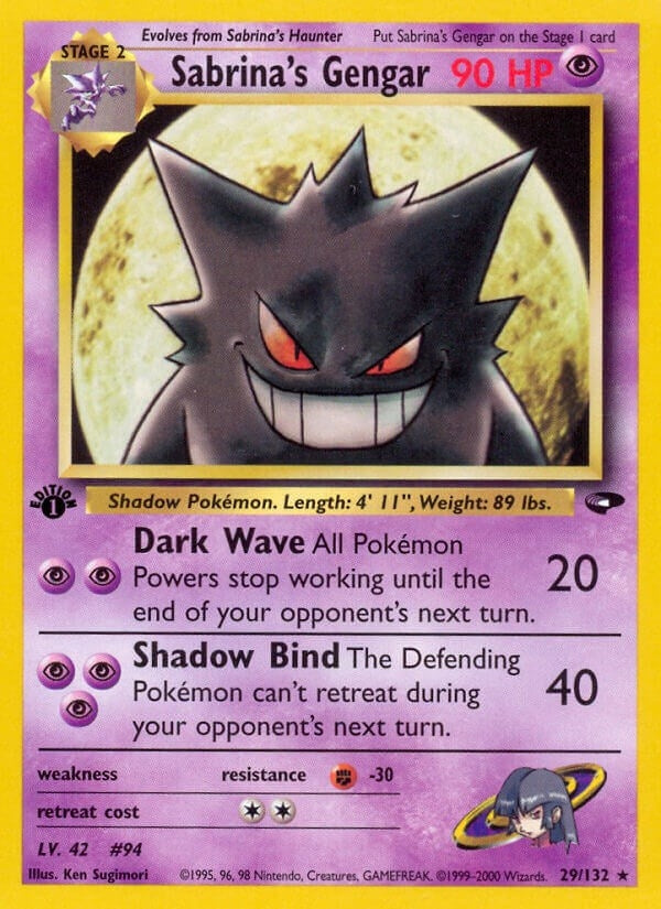 Image for Sabrina's Gengar (029/132) (Gym Challenge) (G2) - Pokemon