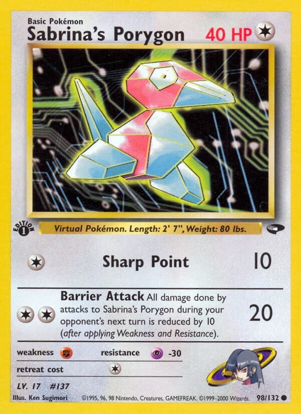 Image for Sabrina's Porygon (098/132) (Gym Challenge) (G2) - Pokemon