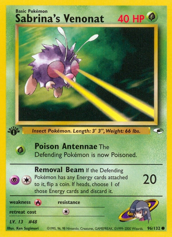 Image for Sabrina's Venonat (096/132) (Gym Heroes) (G1) - Pokemon