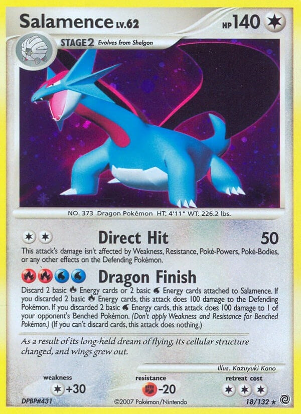 Image for Salamence (18/132) (Secret Wonders) (SW) - Pokemon