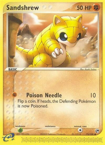 Image for Sandshrew (75/100) (EX Sandstorm) (SS) - Pokemon