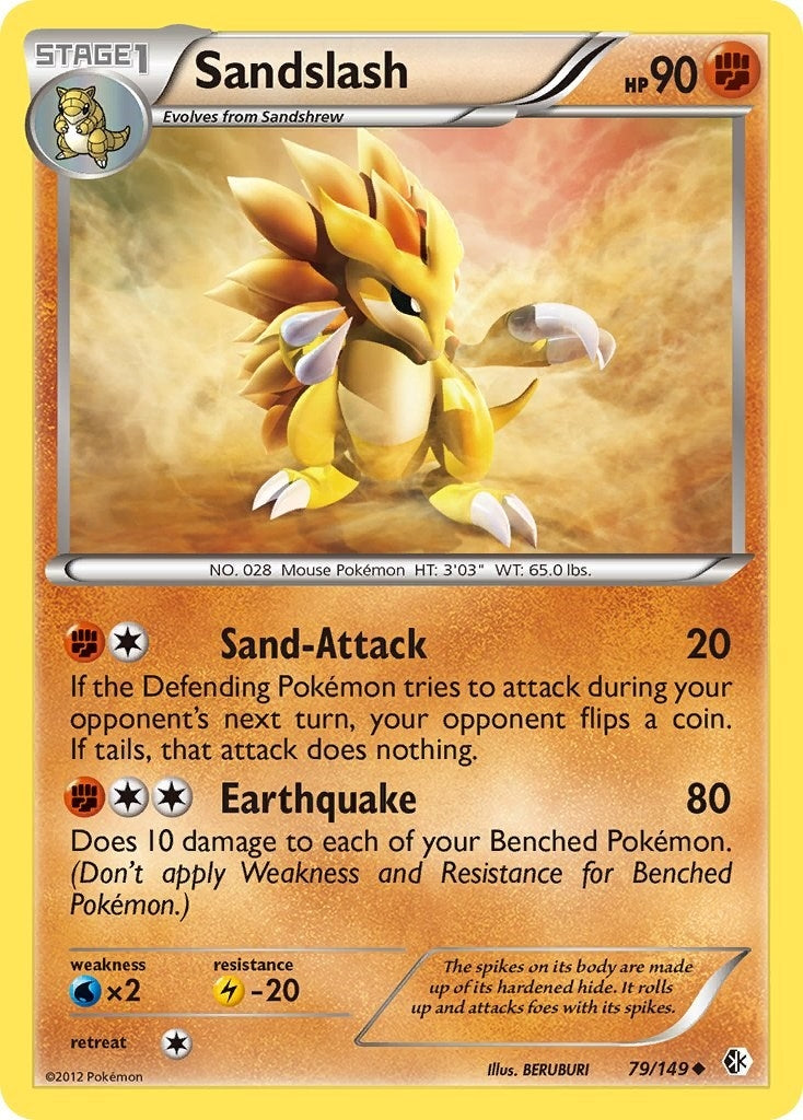Image for Sandslash (79/149) (Boundaries Crossed) (BCR) - Pokemon