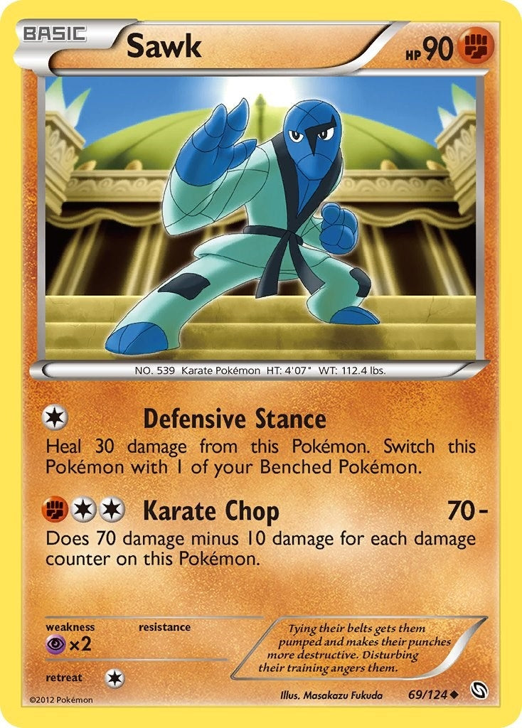 Image for Sawk (69/124) (Dragons Exalted) (DRX) - Pokemon