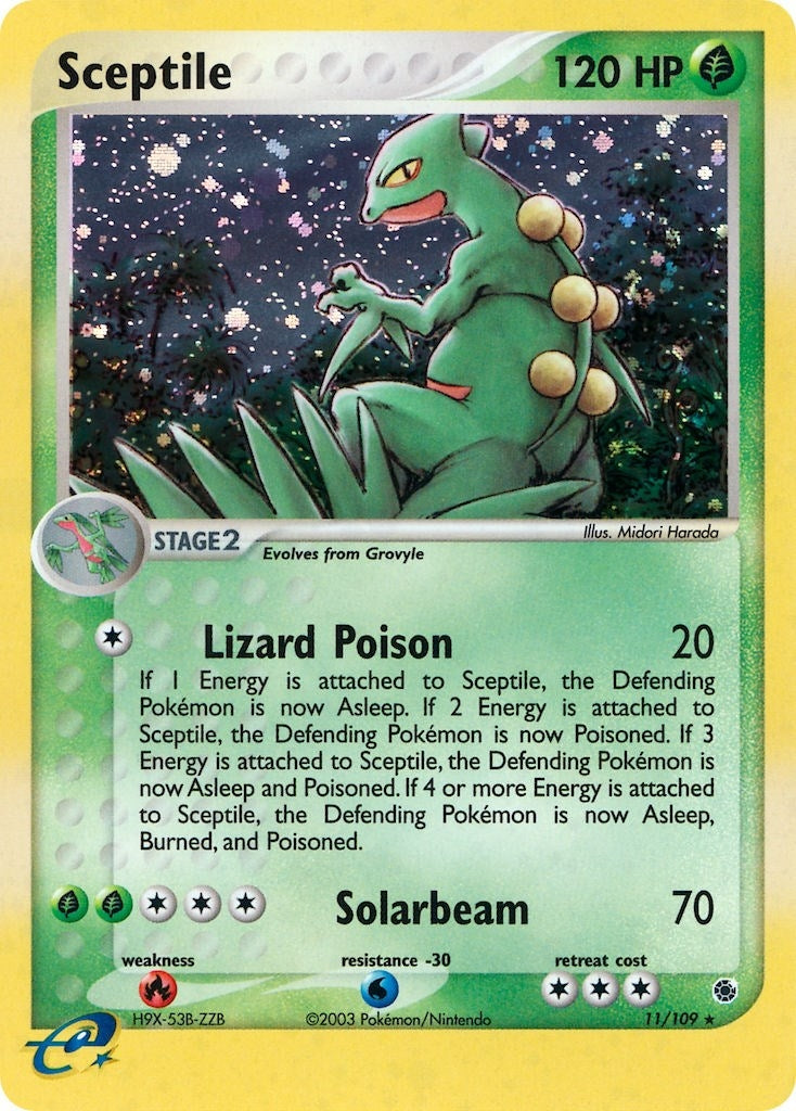 Image for Sceptile (11/109) (EX Ruby and Sapphire) (RS) - Pokemon