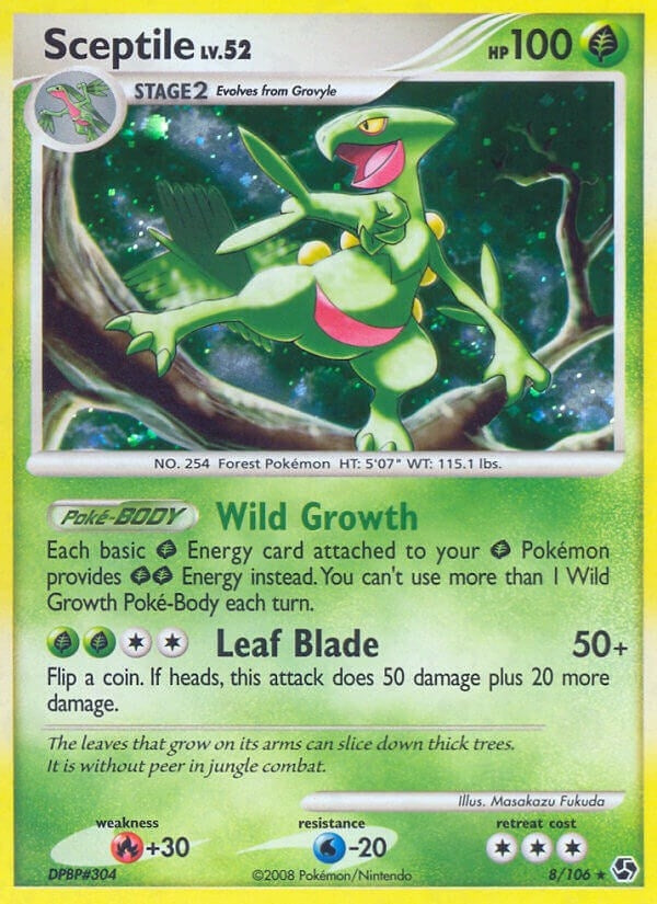 Image for Sceptile (8/106) (Great Encounters) (GE) - Pokemon