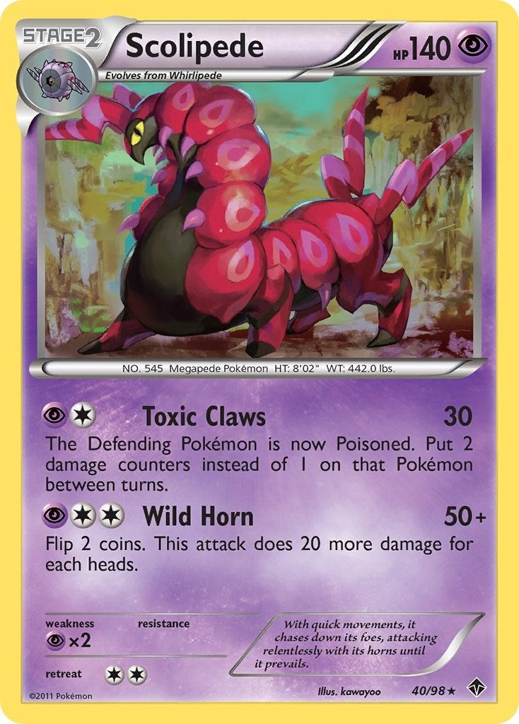 Image for Scolipede (40/98) (Emerging Powers) (EPO) - Pokemon