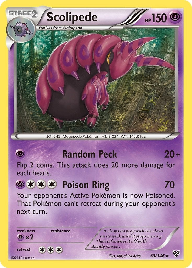 Image for Scolipede (53/146) (XY Base Set) (XY) - Pokemon