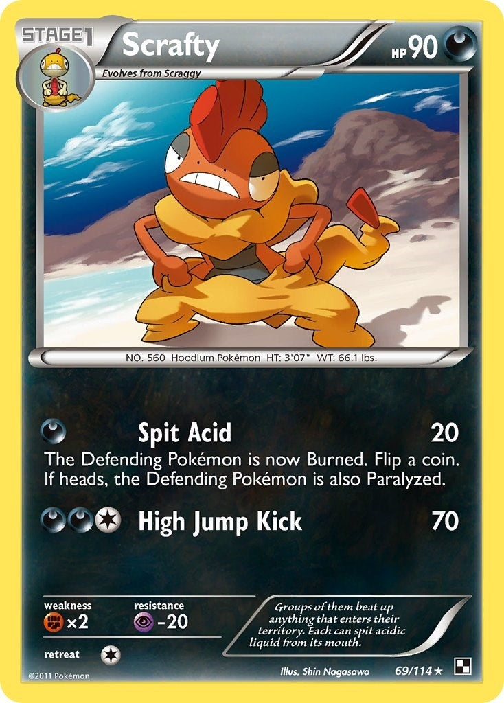 Image for Scrafty (69/114) (Black and White) (BLW) - Pokemon