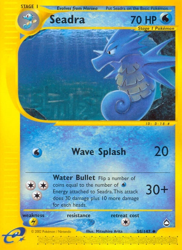 Image for Seadra (058/147) (Aquapolis) (AQ) - Pokemon