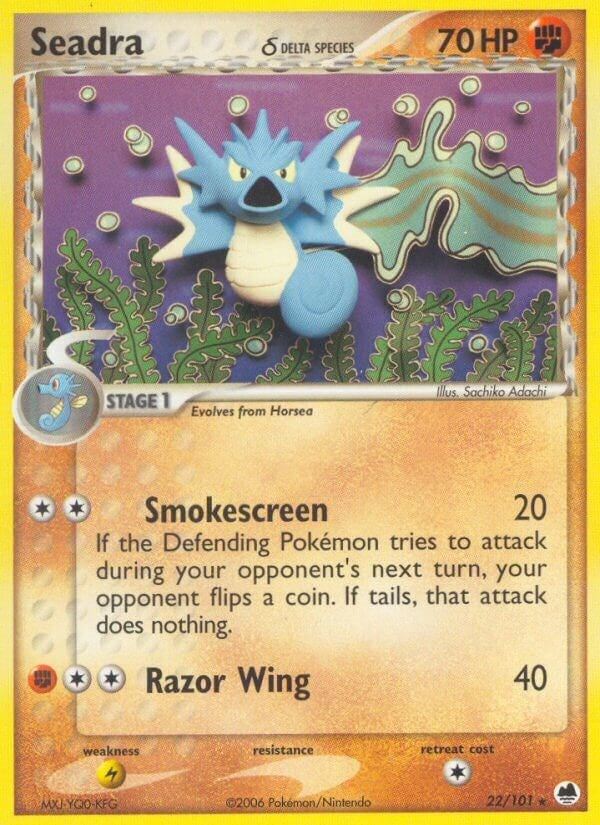 Image for Seadra - 022/101 (Delta Species) (22/101) (EX Dragon Frontiers) (DF) - Pokemon