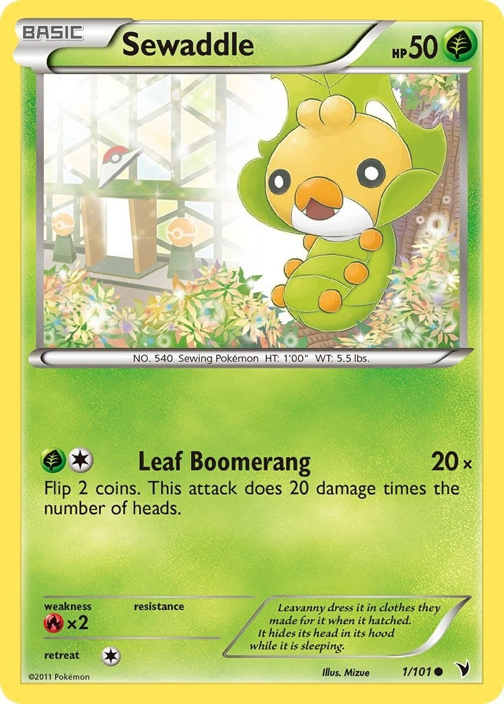 Image for Sewaddle (1/101) (Noble Victories) (NVI) - Pokemon