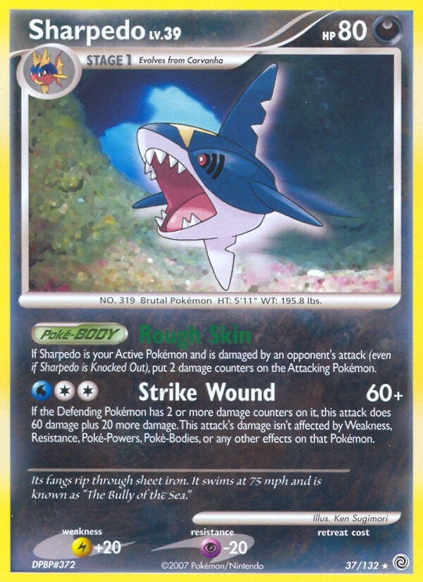 Image for Sharpedo (37/132) (Secret Wonders) (SW) - Pokemon