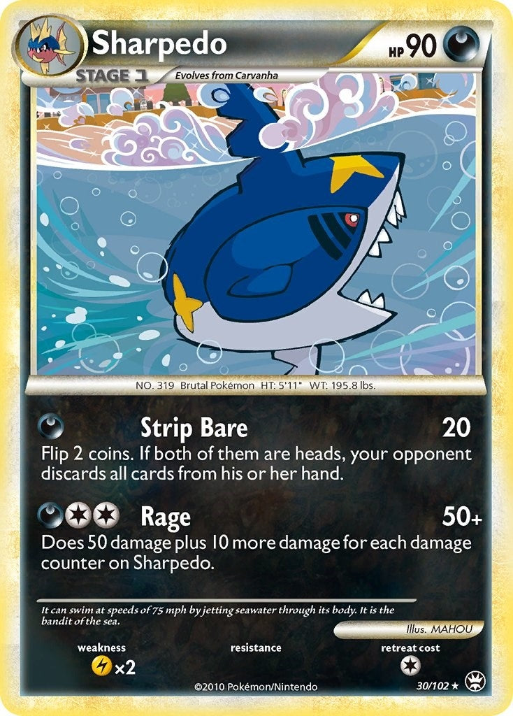 Image for Sharpedo (30/102) (Triumphant) (TM) - Pokemon