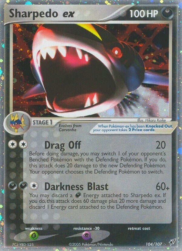 Image for Sharpedo ex (104/107) (EX Deoxys) (DX) - Pokemon