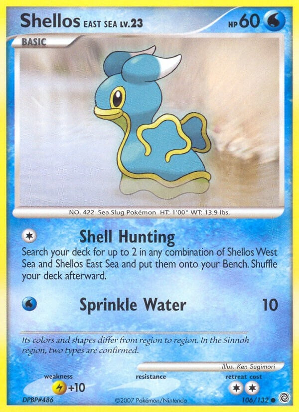 Image for Shellos East Sea (106/132) (Secret Wonders) (SW) - Pokemon