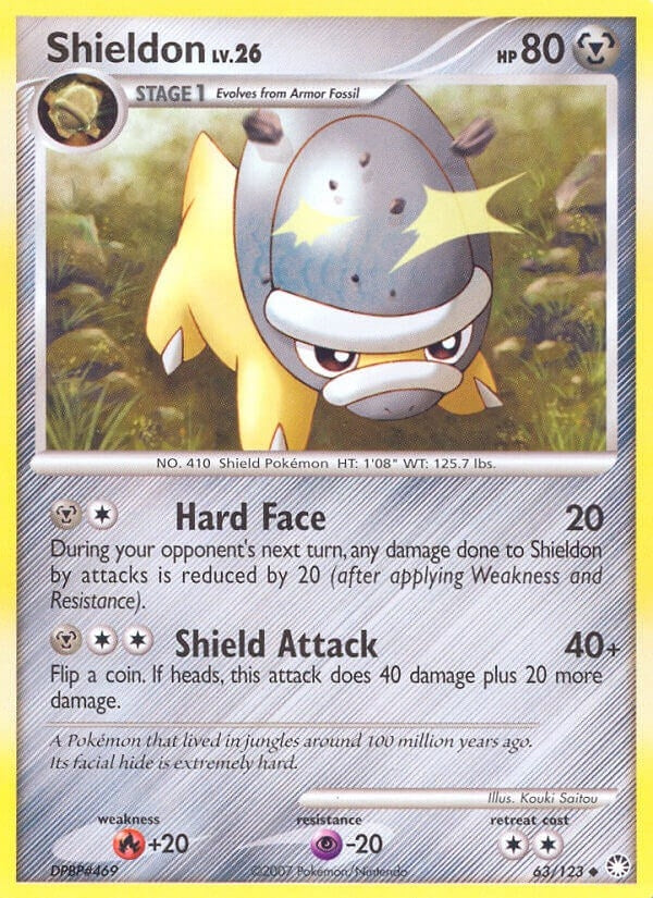 Image for Shieldon (63/123) (Mysterious Treasures) (MT) - Pokemon