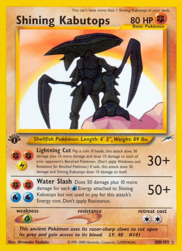Image for Shining Kabutops (108/105) (Neo Destiny) (N4) - Pokemon