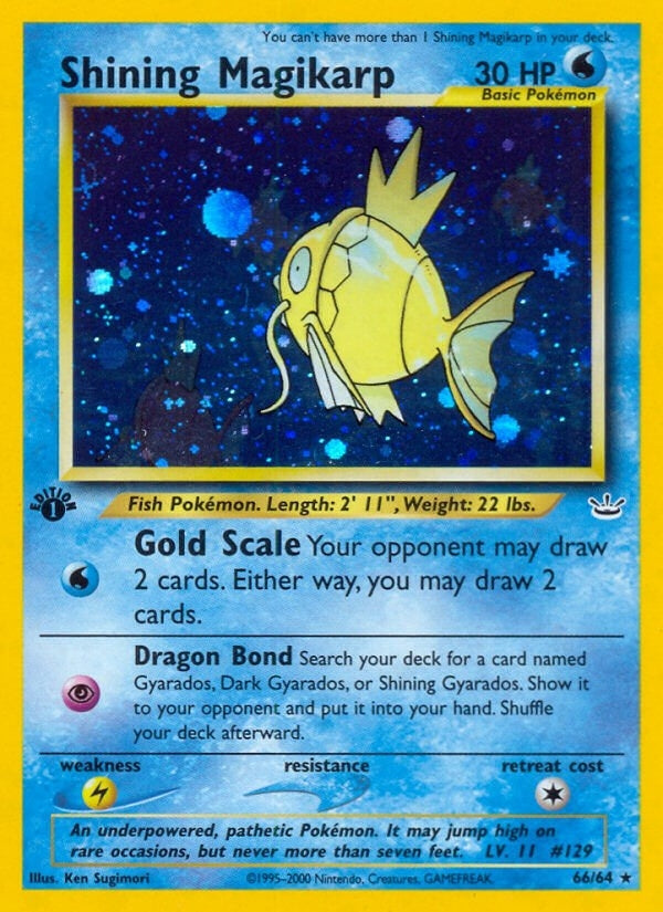 Image for Shining Magikarp (66/64) (Neo Revelation) (N3) - Pokemon
